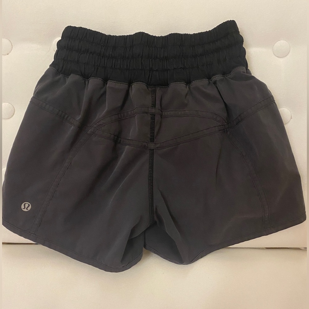 Black Lululemon shorts that are no longer available online or in store. Size 4
